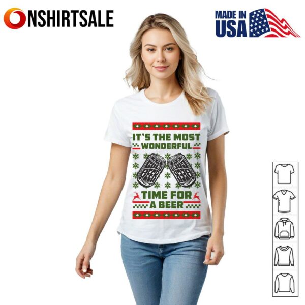 It’s The Most Wonderful Time For A Beer Christmas T-Shirt
