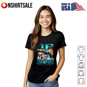 JP Crawford Seattle baseball retro flair T Shirt 3