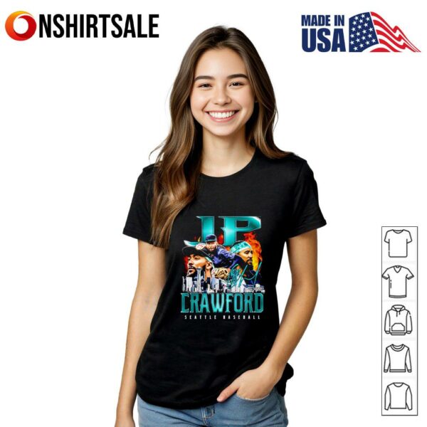 JP Crawford Seattle baseball retro flair T-Shirt