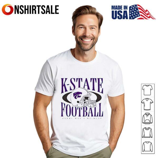 K-State Wildcats Football every man a wildcat helmet T-Shirt