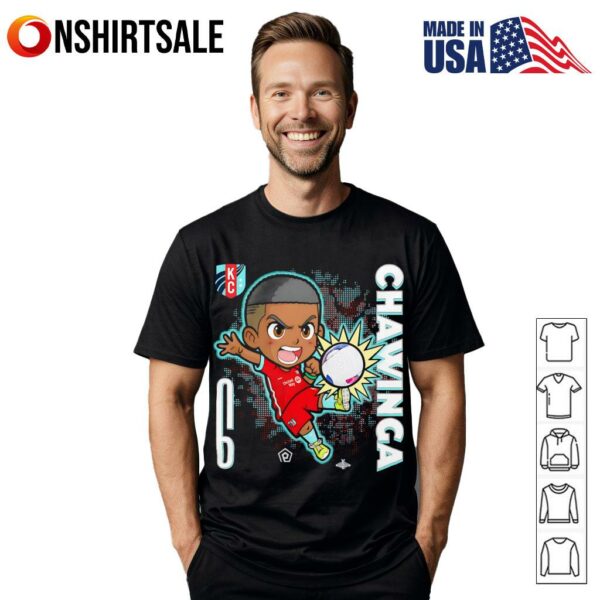 KC Current Temwa Chawinga chibi cartoon T-shirt