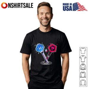 KPop Demon Hunters HUNTRIX and Saja Boys light sticks T-Shirt