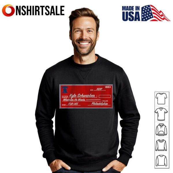 Kyle Schwarber Philadelphia Phillies blank check T-Shirt