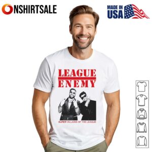 League Enemy Super Villains of the League T Shirt 1