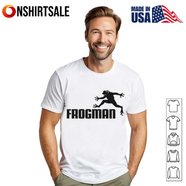 Leaping Frogman black white T-Shirt