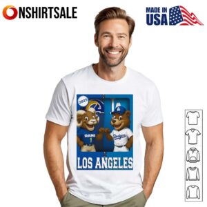 Los Angeles Rams and Los Angeles Dodgers mascot play card T-Shirt