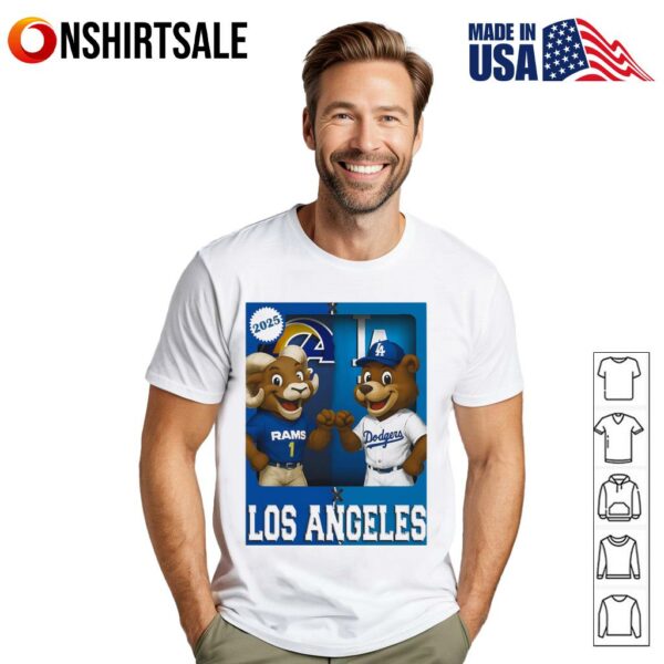 Los Angeles Rams and Los Angeles Dodgers mascot play card T-Shirt