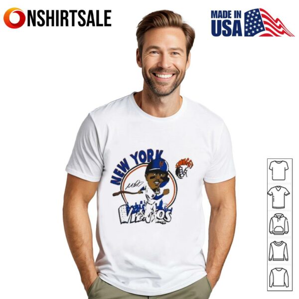 Mark Vientos Swaggy V New York Mets caricature cartoon T-Shirt