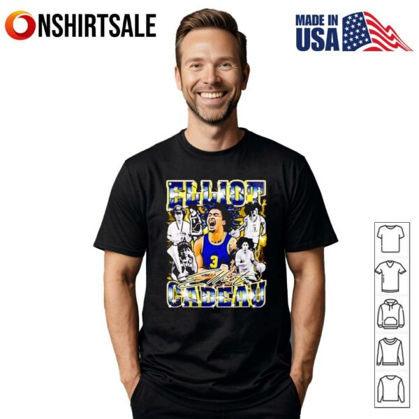 Michigan Wolverines Elliot Cadeau signature T-Shirt