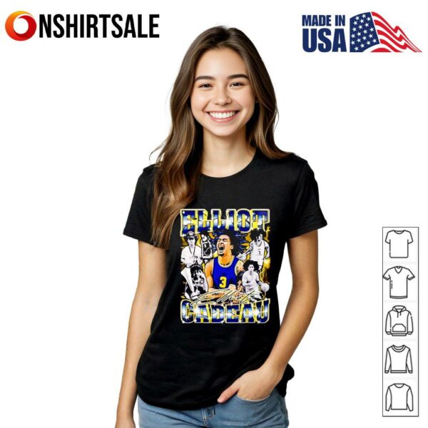 Michigan Wolverines Elliot Cadeau signature T-Shirt