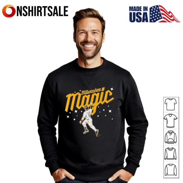 Milwaukee Brewers Isaac Collins Milwaukee Magic star T-Shirt
