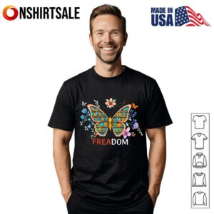 Monarch Butterfly Freedom To Read T-Shirt