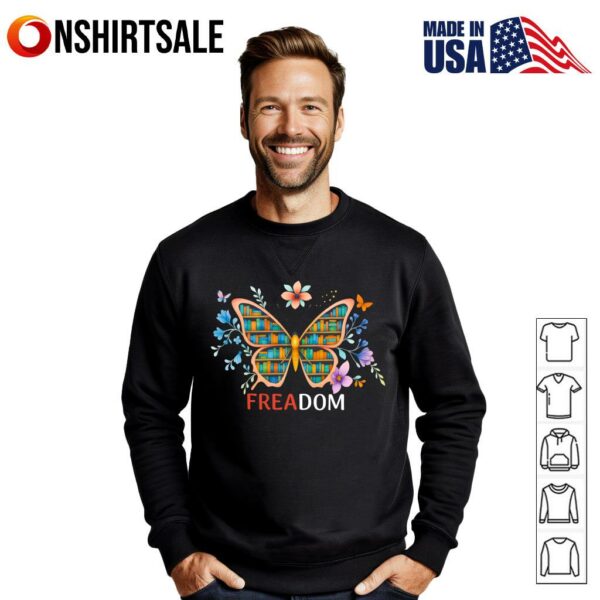 Monarch Butterfly Freedom To Read T-Shirt