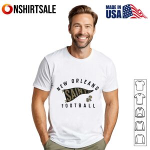 New Orleans Saints Pennant Wave T-Shirt