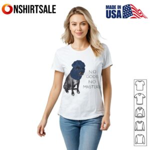 No gods no masters dog in a ski mask T Shirt 2