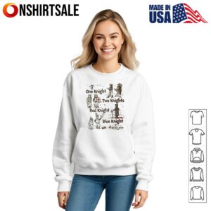 One knight two knights red knight blue knight T Shirt 3 1