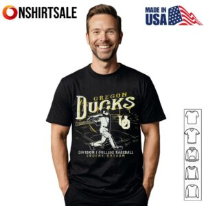 Oregon Ducks Green Big Ten Baseball retro T-Shirt
