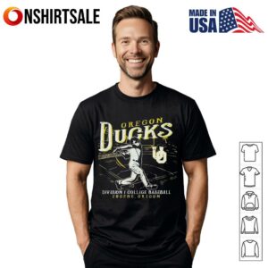 Oregon Ducks Green Big Ten Baseball retro T-Shirt