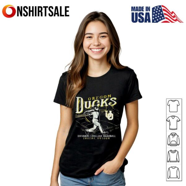 Oregon Ducks Green Big Ten Baseball retro T-Shirt
