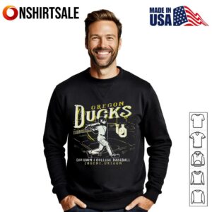 Oregon Ducks Green Big Ten Baseball retro T Shirt T Shirt 3