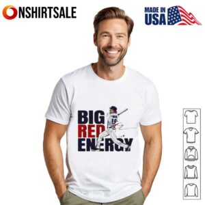 Owen Caissie Big Red Energy baseball signature T-Shirt