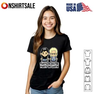 Party On Wayne Party On Garth Waynes World cartoon T Shirt 2 1