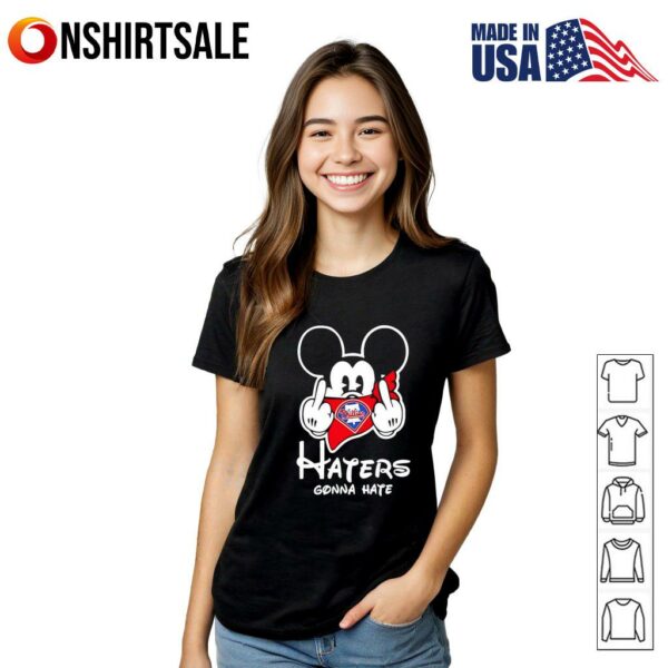 Philadelphia Phillies Haters Gonna Hate Mickey Mouse Disney Baseball T-Shirt