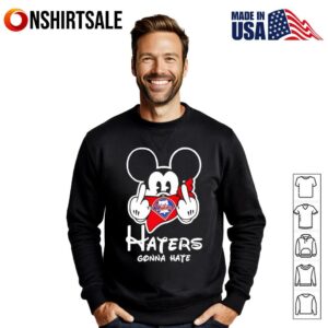 Philadelphia Phillies Haters Gonna Hate Mickey Mouse Disney Baseball T Shirt T Shirt 3