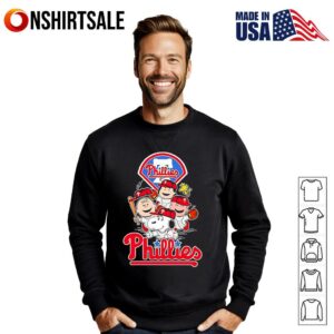Philadelphia Phillies Snoopy Charlie Brown Woodstock The Peanuts Baseball T Shirt T Shirt 3