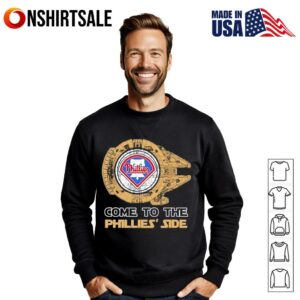 Philadelphia Phillies Star Wars Come To The Phillies Side T Shirt 3