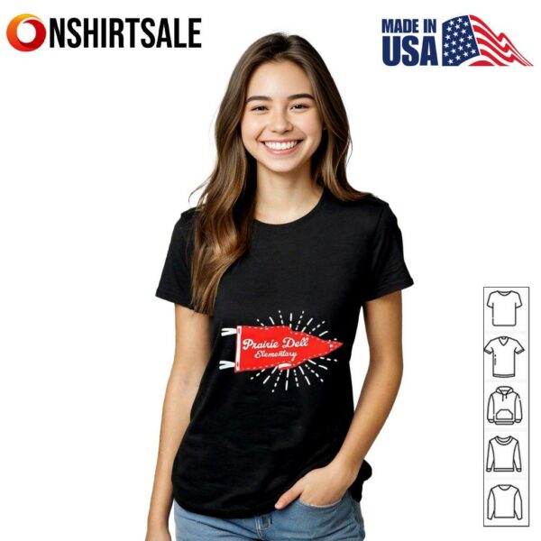 Prairie Dell Elementary School triangular flag T-Shirt