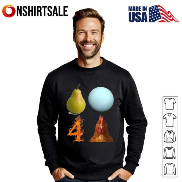 Pre Pear Ball Fire Chicken Funny Pun Meme T-Shirt