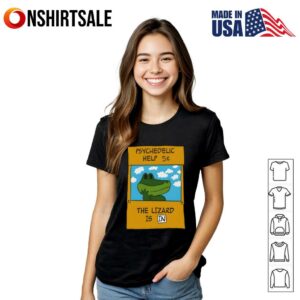 Psychedelic Help Funny The Lizard T Shirt 3