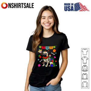 Pug Halloween Christmas T Shirt 3