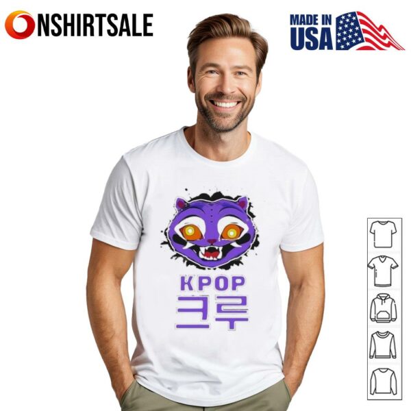 Purple Derpy Tiger KPop Demon Hunters Character T-Shirt