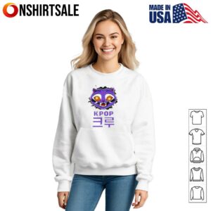 Purple Derpy Tiger KPop Demon Hunters Character T Shirt 3