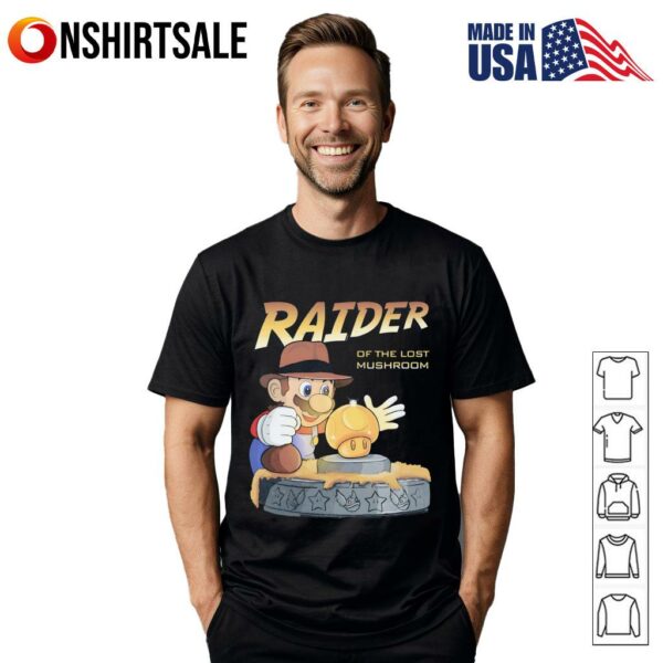 Raider of the lost mushroom Super Mario T-Shirt