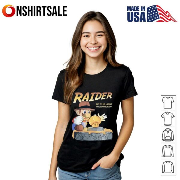 Raider of the lost mushroom Super Mario T-Shirt