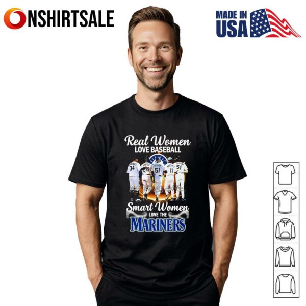 Real women love baseball smart women love the Marines T-Shirt