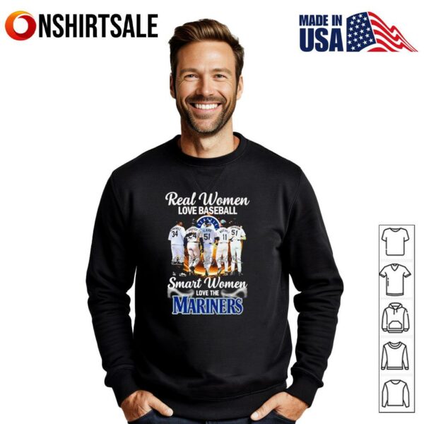 Real women love baseball smart women love the Marines T-Shirt