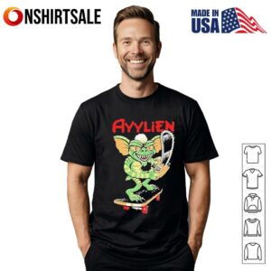 Rubberhose skateboarding gremlin ayylien T-Shirt