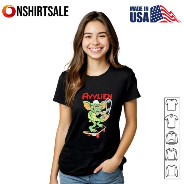 Rubberhose skateboarding gremlin ayylien T-Shirt