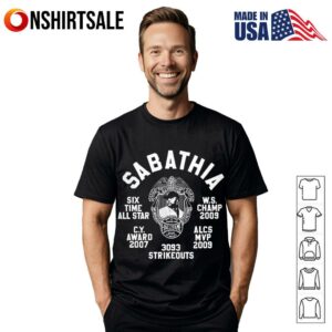 Sabathia six time all star w.s champ 2009 T-Shirt