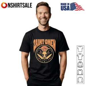 Saint omen horns blood and blasphemy merch T-Shirt