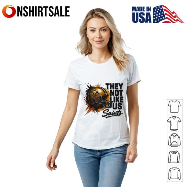 Saints Helmet They Not Like Us T-Shirt