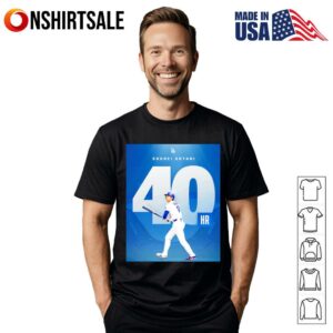 Shohei Ohtani 40 home runs Los Angeles Dodgers T-Shirt