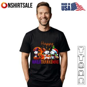 Snoopy HalloThanksMas T Shirt 1