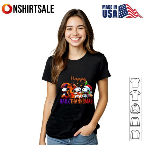 Snoopy HalloThanksMas T-Shirt