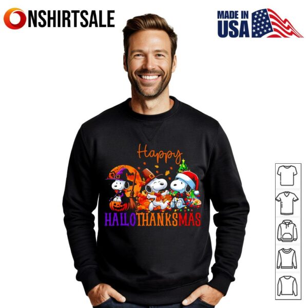 Snoopy HalloThanksMas T-Shirt