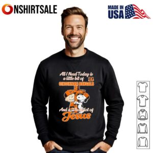 Snoopy and Charlie all I need today is a little bit of Cincinnati Bengals and a whole lot of Jesus T Shirt 3